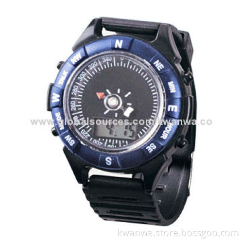 Shenzhen 2014 LCD Talking Watch with Time/Alarm Adjustable, Hourly Chime and Compass Function